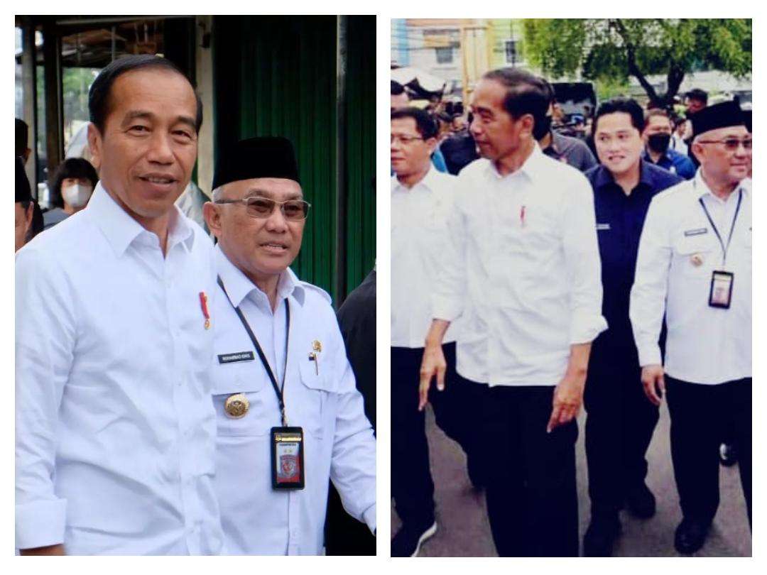 Presiden Jokowi Tinjau Pasar Tradisional dan Masyarakat Depok Terima Bingkisan 