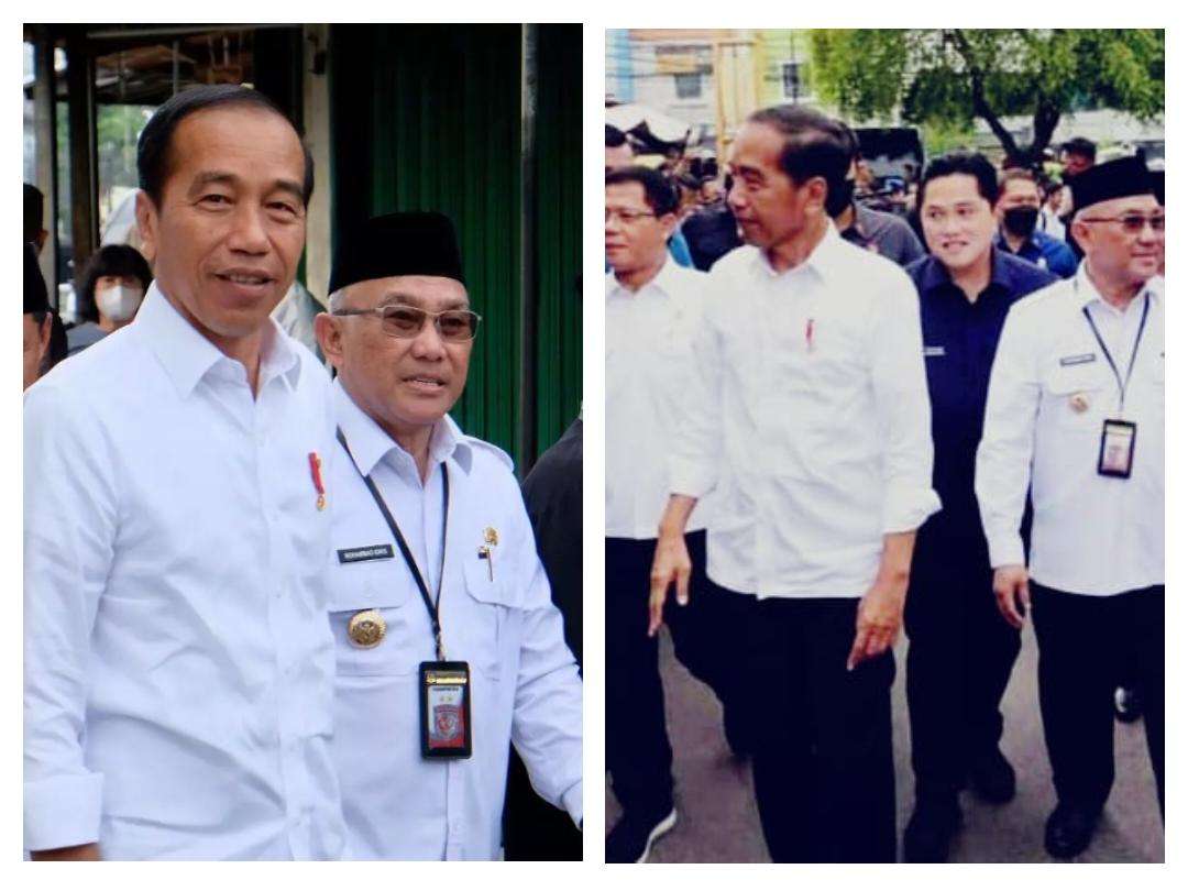 Presiden Jokowi Tinjau Pasar Tradisional dan Masyarakat Depok Terima Bingkisan 